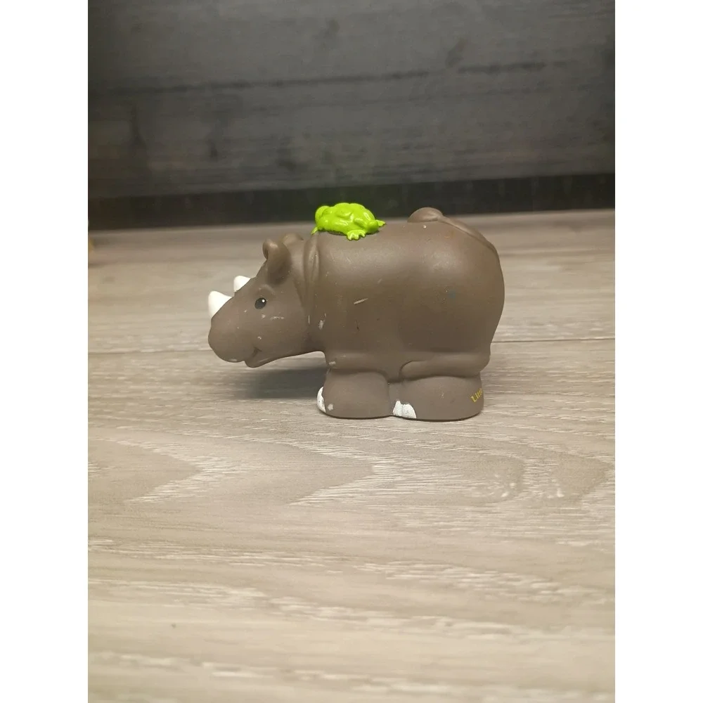 Fisher Price Little People R - Rhino Zoo Figure Ark ABC 2004 Mattel